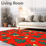 Holiday Featuring Festive Pine Branch Design(Red)
