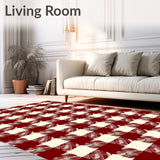 Buffalo Check Winter Holiday Decorative Festive Checkered(Red)