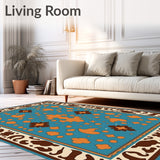 Ranch Style Animal Print with Authentic Markings(Blue)