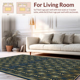 Art Deco Revival Interlocking Fan Motif(Gold)