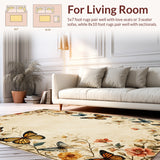 Modern Vintage Non Slip Throw(Beige)