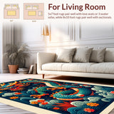 Vibrant Dragon Motif Area(Blue)
