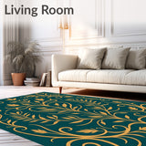 Art Nouveau Botanical Vine Motif with Flowing(Gold)