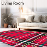 Joyful Plaid Winter Farmhouse Design(Red)