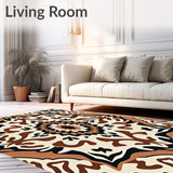 Wild Prairie Spotted Featuring Boho Abstract Animal Inspired Art(Beige)