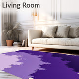 Abstract Watercolor Brush Strokes with Gradient Fade Technique(Purple)