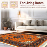 Boho Non Slip Playroom(Orange)