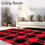 Rustic Buffalo Tartan with Bold Contrast Stripes and Classic Checks(Red)