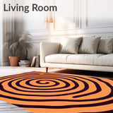 Concentric Ripple with Wavelike Ring Design(Orange)