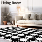 Homespun Checkerboard Seasonal Cottage Crosshatch(Black)