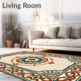 Rustic Heritage Interlocking Animal Inspired Motifs(Beige)