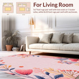 Boho Floral Non Slip Playroom(Pink)