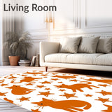 Festive Cat with Twinkling Accents(Orange)