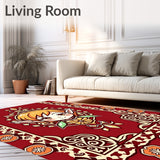 Merry Hearth Arc Shaped with Crystalline Medallions(Red)