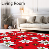 Holiday Poinsettia Bloom Christmas Modern Design(Red)