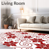 Elegant Yuletide Botanical Swirl(Red)