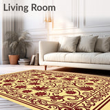 Enchanted Botanical Vine Scroll Artistic(Beige)