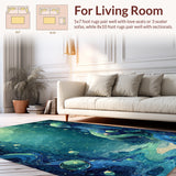 Marine Life Accent Sea Creature Art Decorative(Blue)