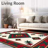 Boho Medallion with Vintage Southwestern(Red)