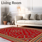 Yuletide Heritage Floral Medallion Tapestry(Red)