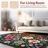 Floral Black for Kids Room and Office(Black)