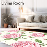 Vintage Rose Bloom Shag with Floral Motifs(Pink)