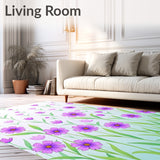 Enchanted Floral Meadow Dreamy Whimsical Wonderland Fantasy(Purple)