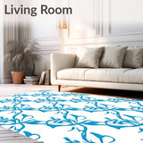 Petal Bloom Cascade Elegant Floral Accent(Blue)