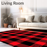 Buffalo Check Farmhouse Style Holiday Decorative(Black)