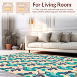 Modern Mirage Unique Interlocking Design(Beige)
