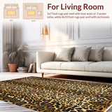 Fluffy Leopard Faux Fur(Beige)