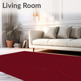 Velvety Stylish Modern Contemporary Fashionable(Red)