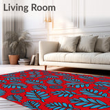 Holiday Pine and Berry with Interlocking Swirls(Red)