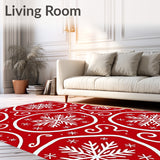 Merry Winter Wonderland with Abstract Interlocking Designs(Red)