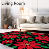 Poinsettia Bloom Vibrant Flower Festive Botanical Garden(Red)