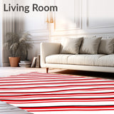 Modern Chevron Wave Design Featuring Angles and Rhythmic Flow(Red)
