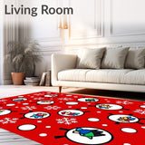 Holiday Snowball Fight Scene Festive with Playful Characters(Red)