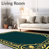 Botanical Motifs Featuring Intertwined Vines and Leaf Swirls(Gold)