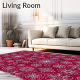 Holiday Snowflake Festive Winter Celebration Decorative(Red)