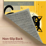 cute cat bath mat(Blue)