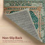Ultra Soft Area Rug, Non Slip, Stain Resistant, Washable Area Rugs for Living Room, Bedroom, Boho Vintage Soft Non-Slip Living Room(Green) - ODIKA