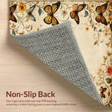 Modern Vintage Non Slip Throw(Beige)