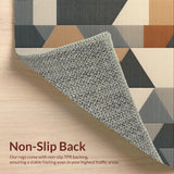 Modern Geometric Non Slip(Beige)