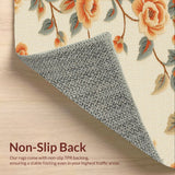 Modern Floral Patchwork Jute(Beige)