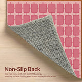 Hot Pink Preppy Western Entryway Door Mat(Red)