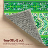 Boho Vintage Low Pile(Green)