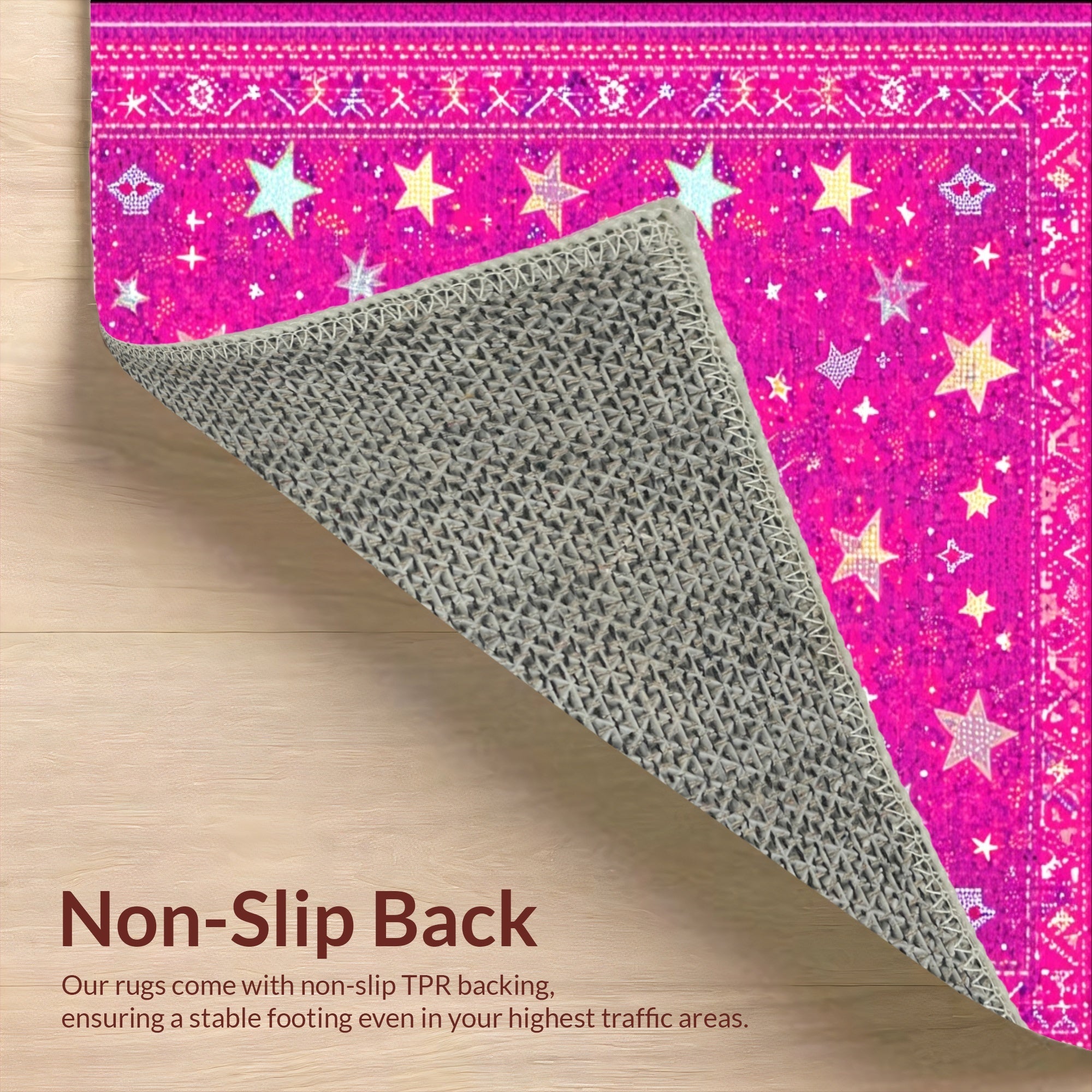 Ultra Soft Area Rug, Non Slip, Stain Resistant, Washable Area Rugs for Living Room, Bedroom, Preppy Pink Cowgirl Entryway Mat(Pink) - ODIKA