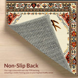 Ultra Soft Area Rug, Non Slip, Stain Resistant, Washable Area Rugs for Living Room, Bedroom, Soft Western Deer Print Living Room(Beige) - ODIKA