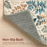 Ultra Soft Area Rug, Non Slip, Stain Resistant, Washable Area Rugs for Living Room, Bedroom, Beige Jungle Print Kids Playroom Rug(Ivory) - ODIKA