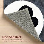 Ultra Soft Area Rug, Non Slip, Stain Resistant, Washable Area Rugs for Living Room, Bedroom, Yin Yang Doormat Rug(Black) - ODIKA